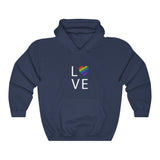 LOVE - Rainbow Unisex Heavy Blend Hooded Sweatshirt